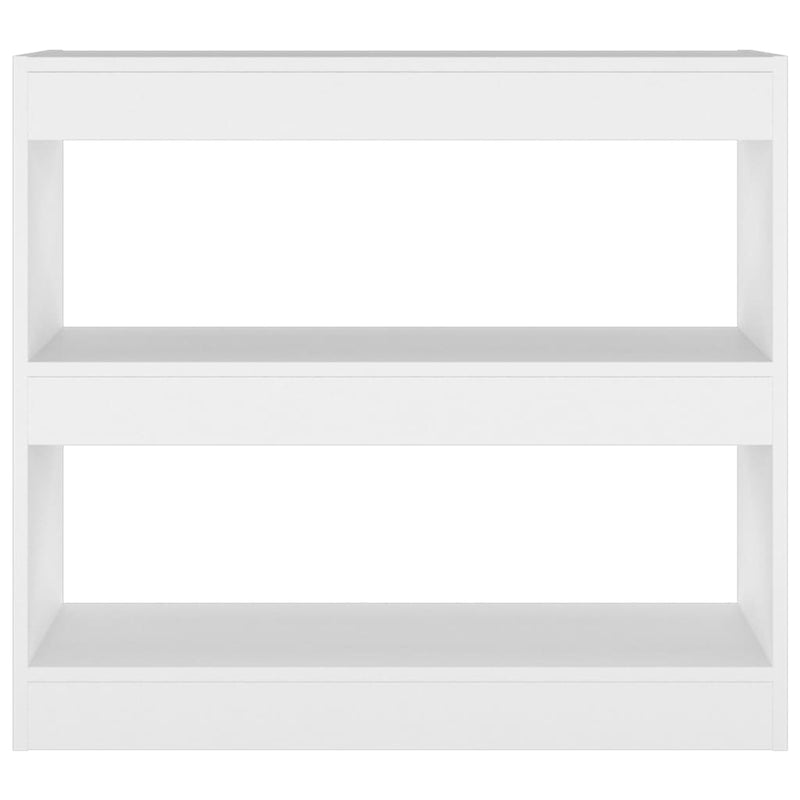 Book Cabinet/Room Divider White 80x30x72 cm