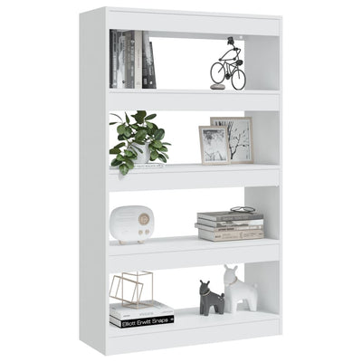 Book Cabinet/Room Divider White 80x30x135 cm Engineered Wood