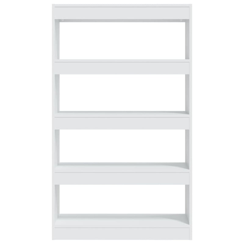 Book Cabinet/Room Divider White 80x30x135 cm Engineered Wood