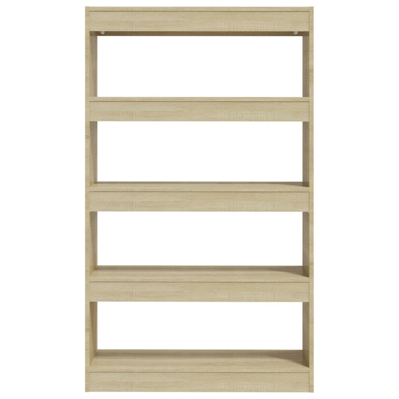 Book Cabinet/Room Divider Sonoma Oak 80x30x135 cm Engineered Wood