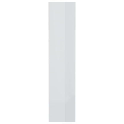 Book Cabinet/Room Divider High Gloss White 80x30x135 cm Engineered Wood