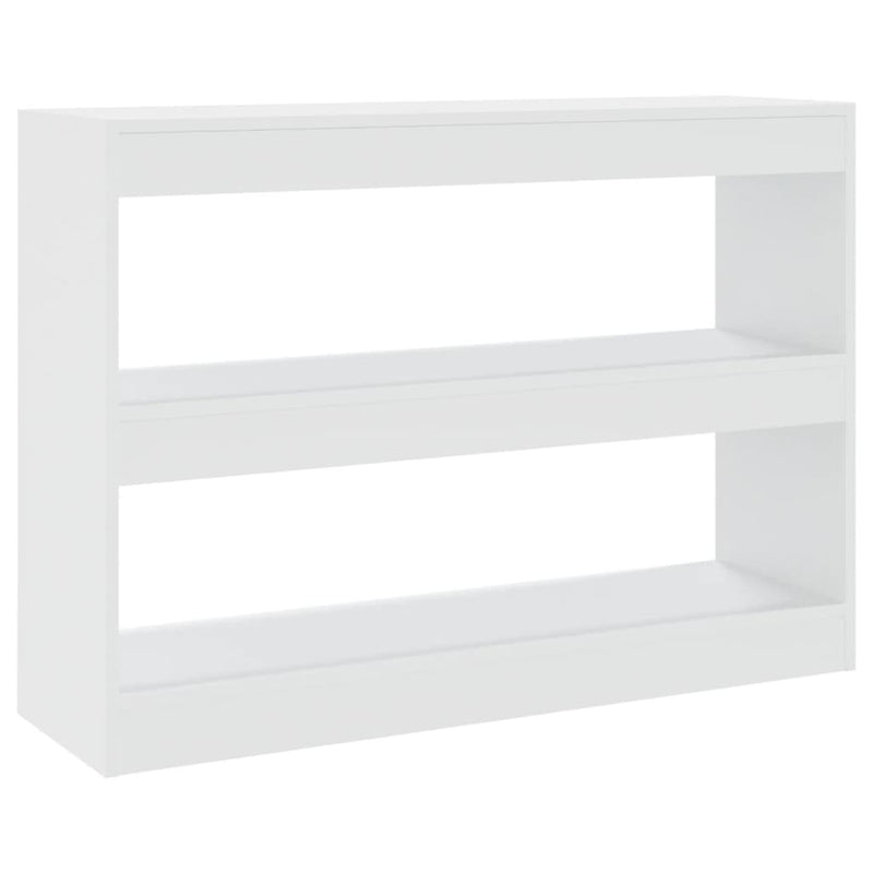 Book Cabinet/Room Divider White 100x30x72 cm