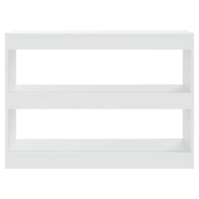 Book Cabinet/Room Divider White 100x30x72 cm