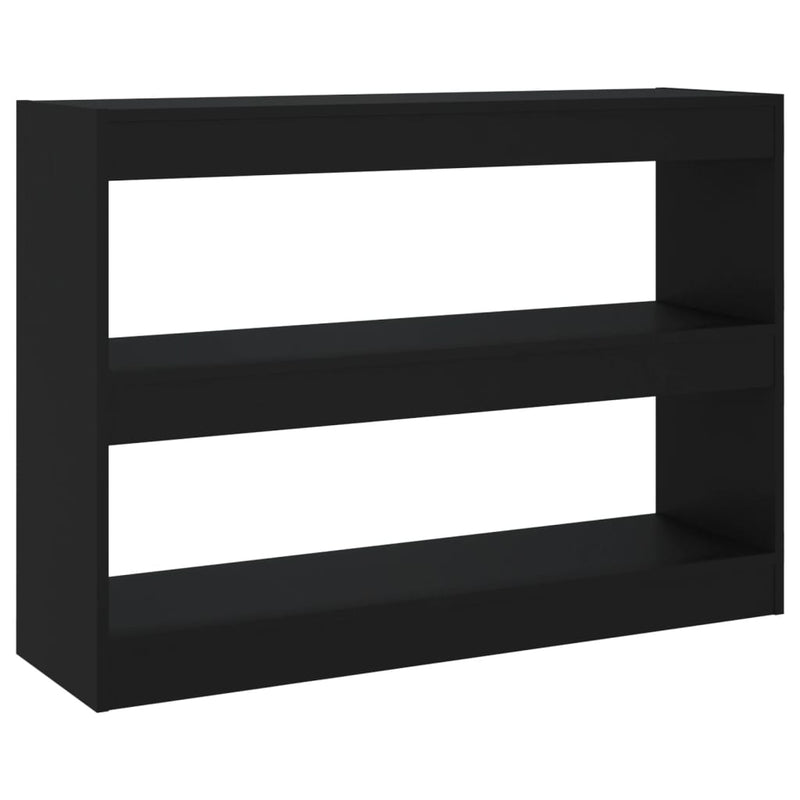 Book Cabinet/Room Divider Black 100x30x72 cm