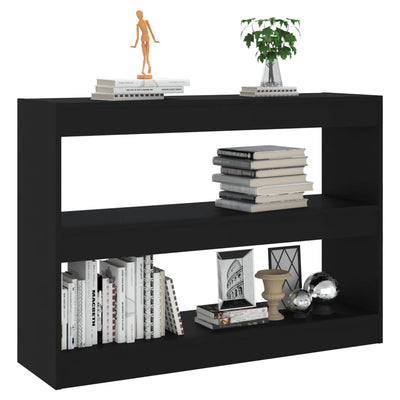 Book Cabinet/Room Divider Black 100x30x72 cm