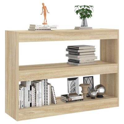 Book Cabinet/Room Divider Sonoma Oak 100x30x72 cm