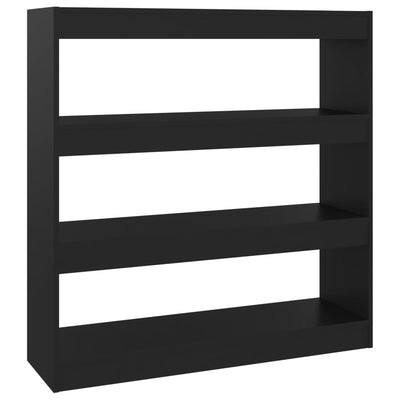 Book Cabinet/Room Divider Black 100x30x103 cm