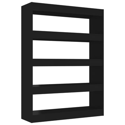 Book Cabinet/Room Divider Black 100x30x135 cm