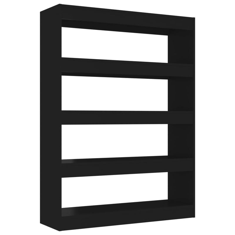 Book Cabinet/Room Divider Black 100x30x135 cm