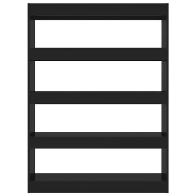 Book Cabinet/Room Divider Black 100x30x135 cm