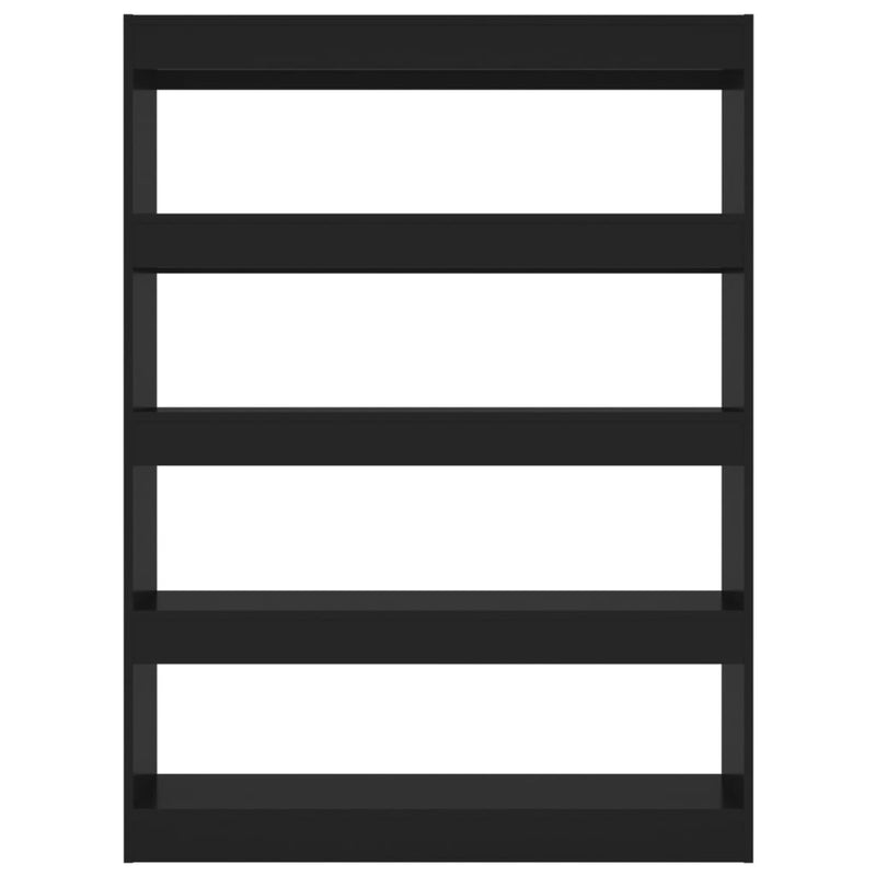 Book Cabinet/Room Divider Black 100x30x135 cm