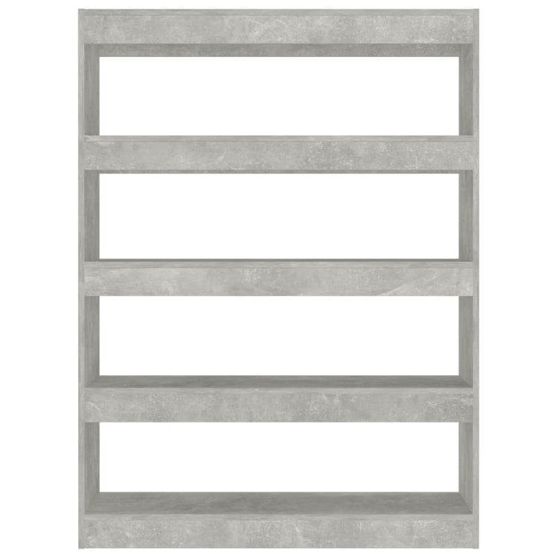 Book Cabinet/Room Divider Concrete Grey 100x30x135 cm