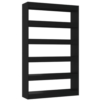 Book Cabinet/Room Divider Black 100x30x166 cm