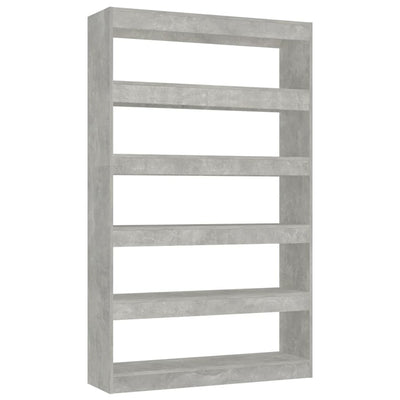 Book Cabinet/Room Divider Concrete Grey 100x30x166 cm