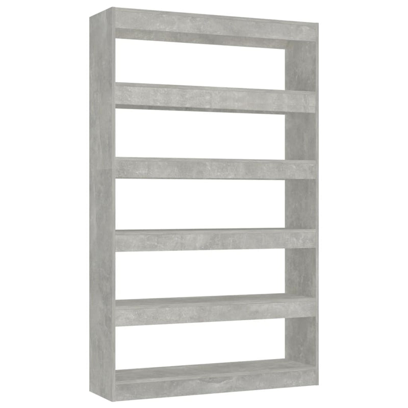 Book Cabinet/Room Divider Concrete Grey 100x30x166 cm