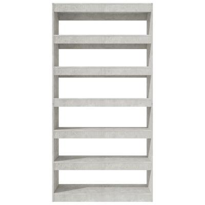 Book Cabinet/Room Divider Concrete Grey 100x30x198 cm Engineered wood