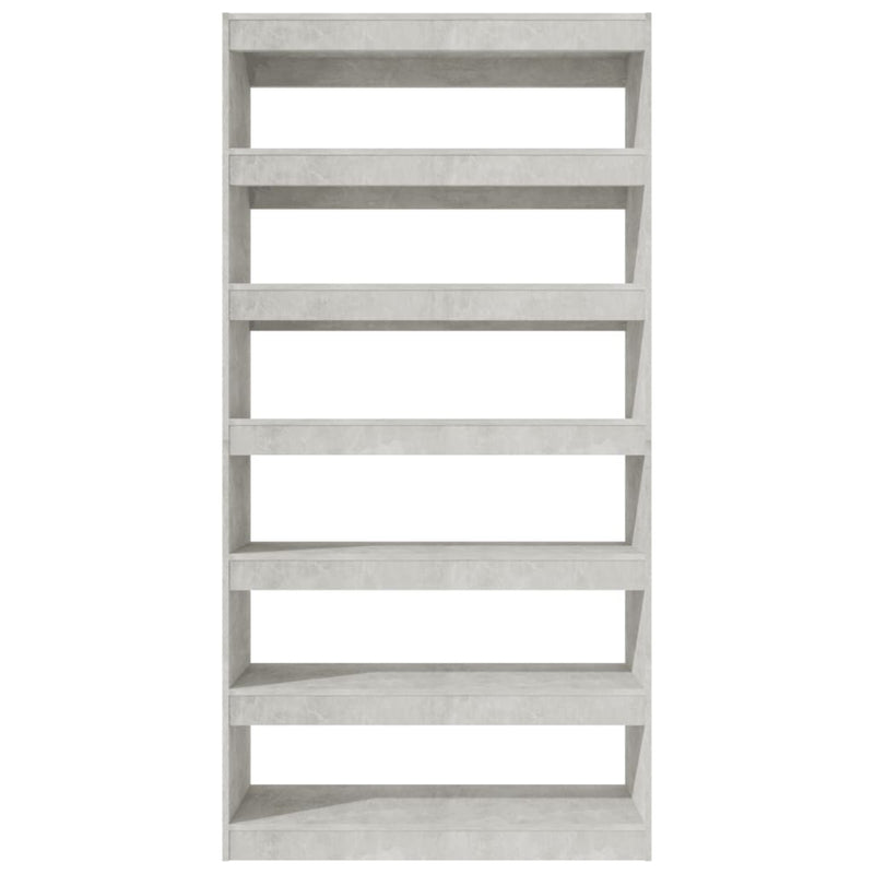 Book Cabinet/Room Divider Concrete Grey 100x30x198 cm Engineered wood