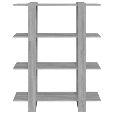 Book Cabinet/Room Divider Grey Sonoma 100x30x123.5 cm