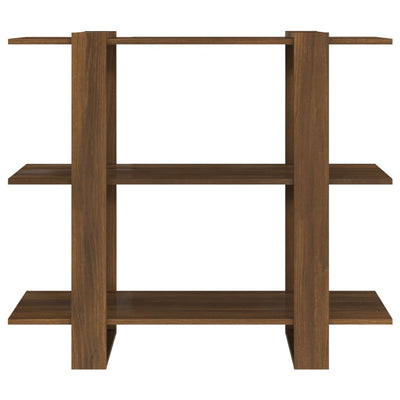 Book Cabinet/Room Divider Brown Oak 100x30x87 cm