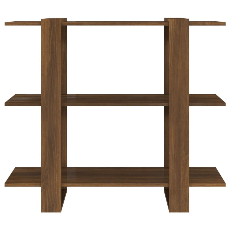 Book Cabinet/Room Divider Brown Oak 100x30x87 cm