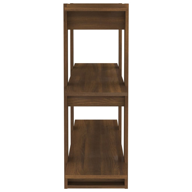 Book Cabinet/Room Divider Brown Oak 100x30x87 cm