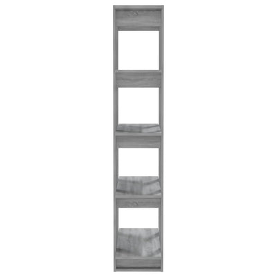 Book Cabinet/Room Divider Grey Sonoma 80x30x160 cm Engineered Wood