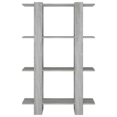 Book Cabinet/Room Divider Grey Sonoma 80x30x123.5 cm