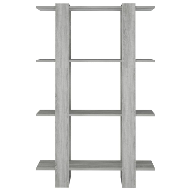 Book Cabinet/Room Divider Grey Sonoma 80x30x123.5 cm