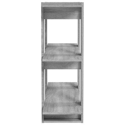 Book Cabinet/Room Divider Grey Sonoma 80x30x87 cm