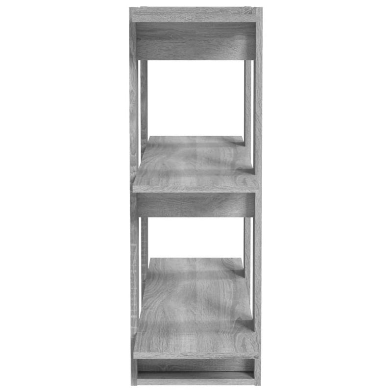 Book Cabinet/Room Divider Grey Sonoma 80x30x87 cm