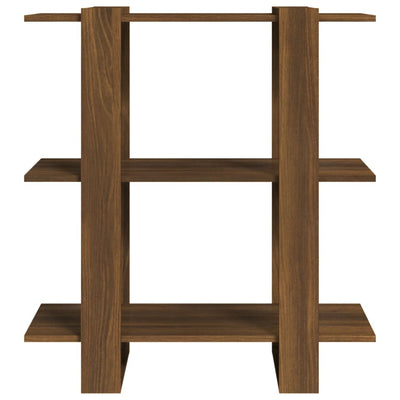 Book Cabinet/Room Divider Brown Oak 80x30x87 cm