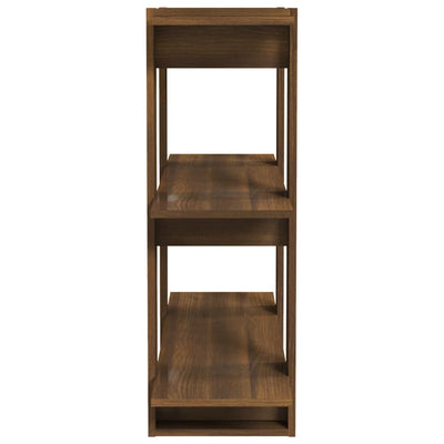 Book Cabinet/Room Divider Brown Oak 80x30x87 cm