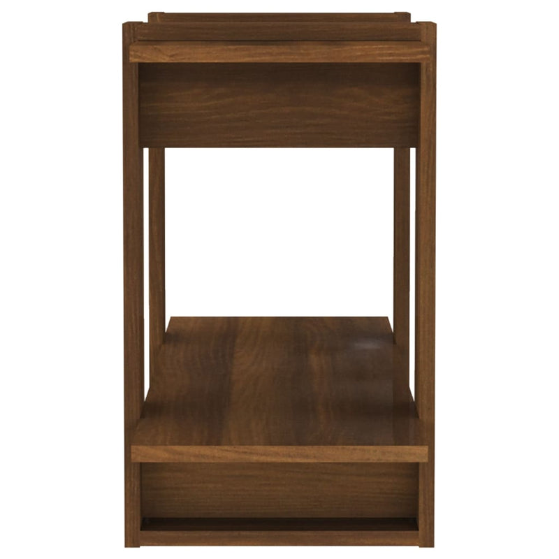 Book Cabinet/Room Divider Brown Oak 80x30x51 cm