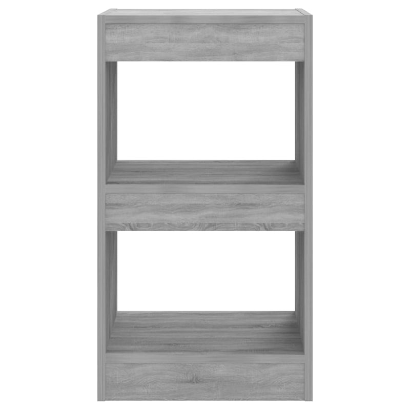 Book Cabinet/Room Divider Grey Sonoma 40x30x72 cm