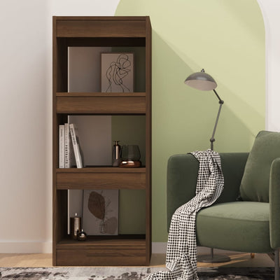 Book Cabinet/Room Divider Brown Oak 40x30x103 cm Engineered Wood