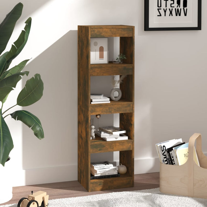 Book Cabinet/Room Divider Smoked Oak 40x30x135 cm