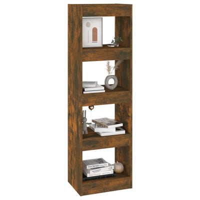 Book Cabinet/Room Divider Smoked Oak 40x30x135 cm