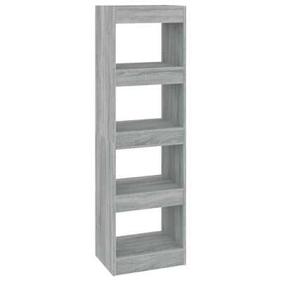 Book Cabinet/Room Divider Grey Sonoma 40x30x135 cm