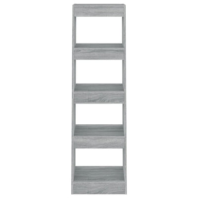 Book Cabinet/Room Divider Grey Sonoma 40x30x135 cm