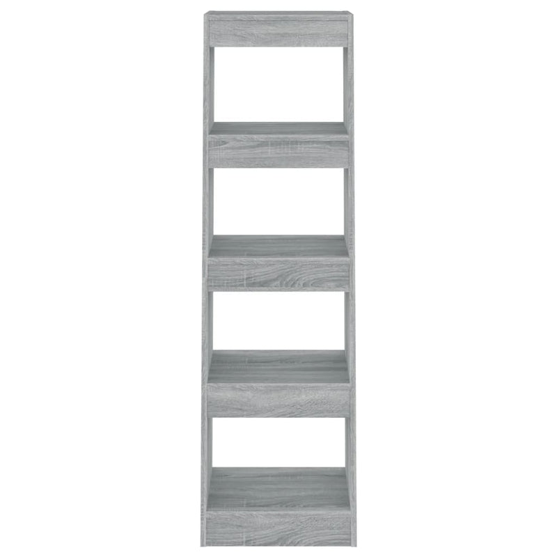 Book Cabinet/Room Divider Grey Sonoma 40x30x135 cm