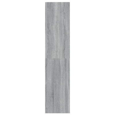 Book Cabinet/Room Divider Grey Sonoma 40x30x135 cm