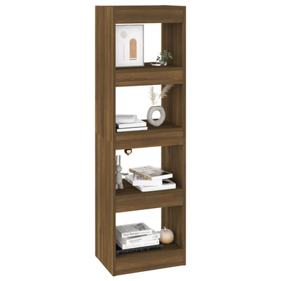 Book Cabinet/Room Divider Brown Oak 40x30x135 cm