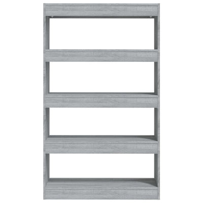 Book Cabinet/Room Divider Grey Sonoma 80x30x135 cm Engineered Wood