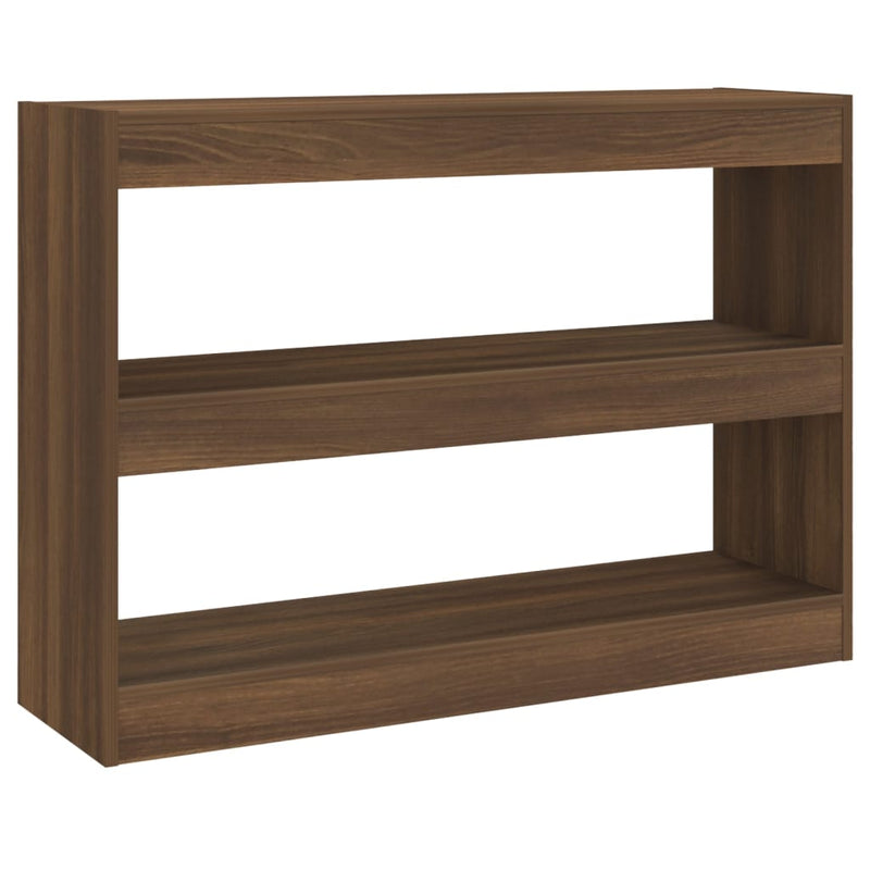 Book Cabinet/Room Divider Brown Oak 100x30x72 cm