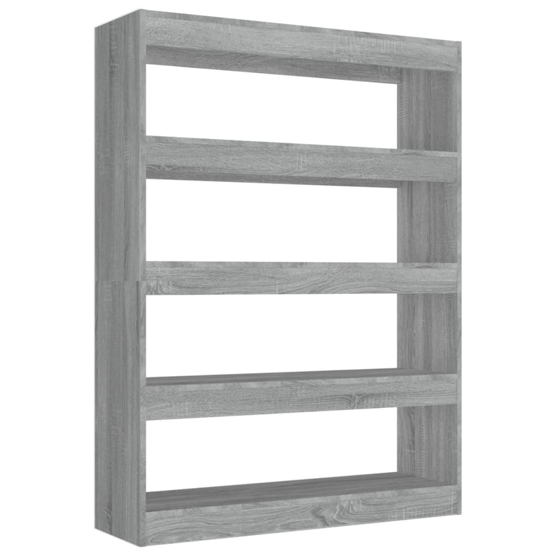 Book Cabinet/Room Divider Grey Sonoma 100x30x135 cm