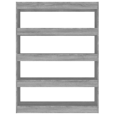 Book Cabinet/Room Divider Grey Sonoma 100x30x135 cm