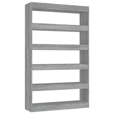 Book Cabinet/Room Divider Grey Sonoma 100x30x166 cm