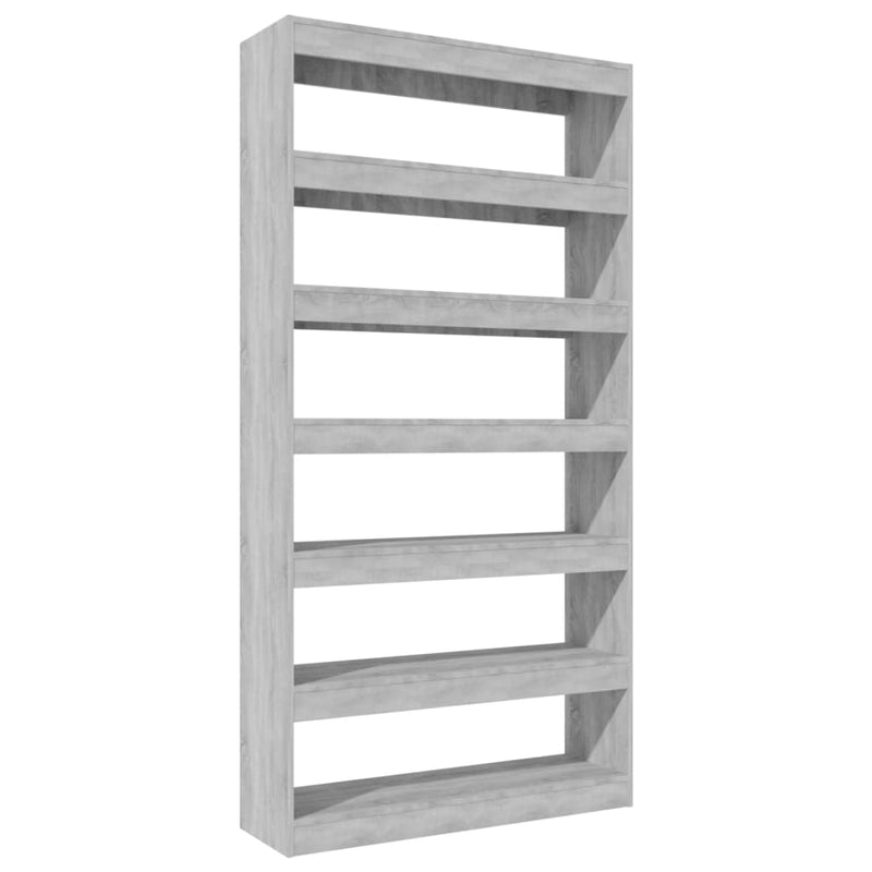 Book Cabinet/Room Divider Grey Sonoma 100x30x198 cm Engineered wood