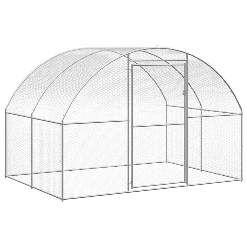 Outdoor Chicken Coop 3x4x2 m Galvanised Steel