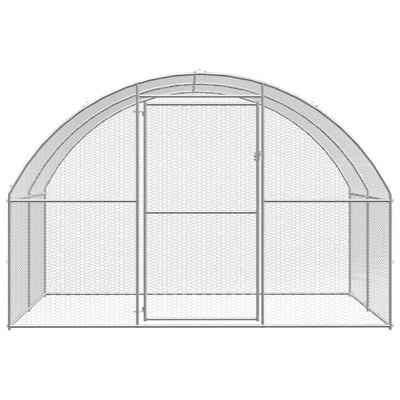 Outdoor Chicken Coop 3x6x2 m Galvanised Steel